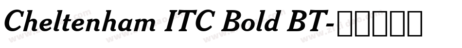 Cheltenham ITC Bold BT字体转换